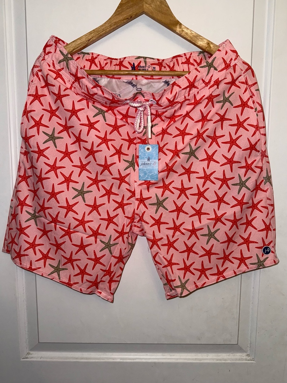 johnnie-O NWT "Seastar" Swim Trunks in Porto Pink